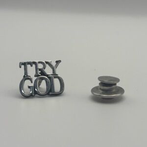 Tiffany & Co. “try god” 925 Sterling pin